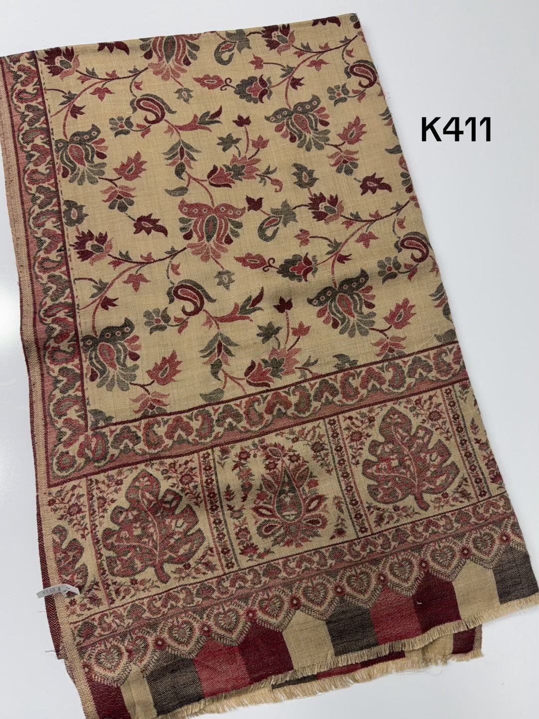 Pashmina Wool Kani Shawl in Full Size Multi Color | K411