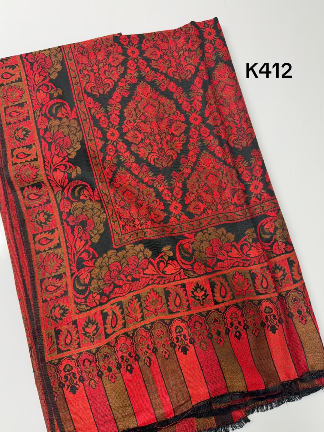 Pashmina Wool Kani Shawl in Full Size Multi Color | K412