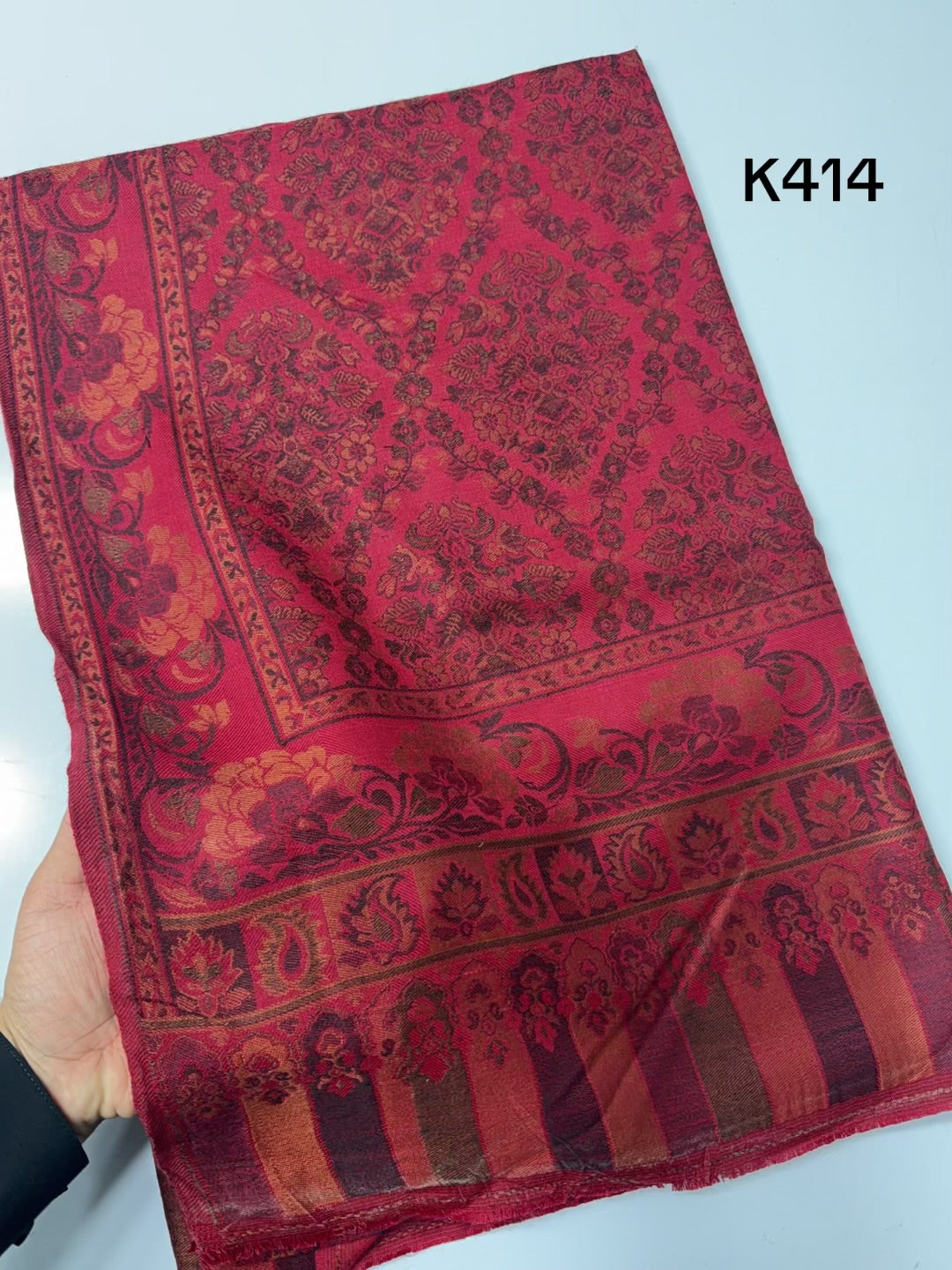 Pashmina Wool Kani Shawl in Full Size Multi Color | K414