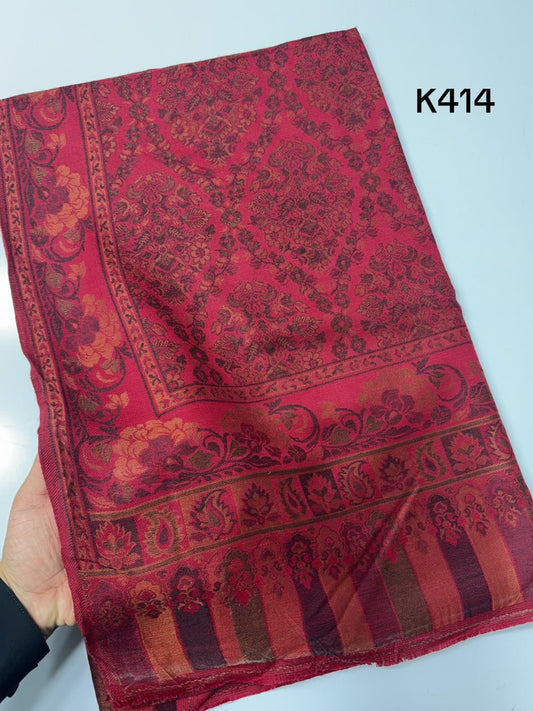 Pashmina Wool Kani Shawl in Full Size Multi Color | K414