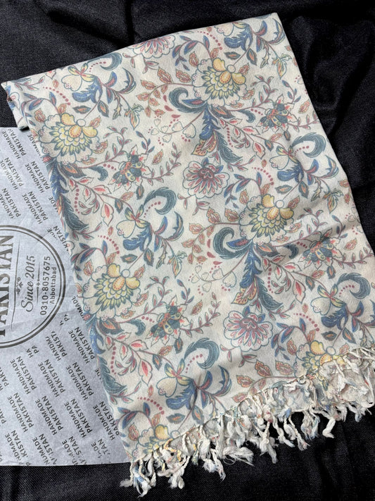Printed Wool Pashmina Shawl | Soft and Fine Shawl Very Lightweight