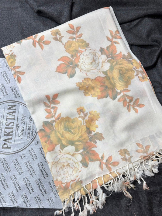 Printed Wool Pashmina Shawl | Soft and Fine Shawl Very Lightweight