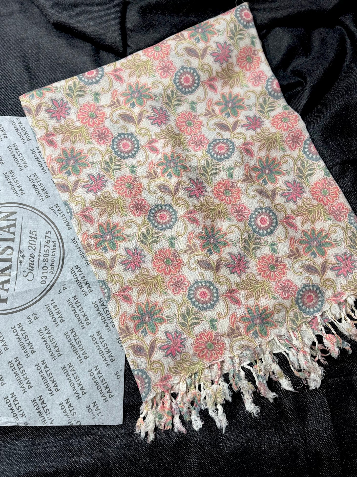 Printed Wool Pashmina Shawl | Soft and Fine Shawl Very Lightweight