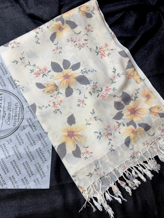 Printed Wool Pashmina Shawl | Soft and Fine Shawl Very Lightweight