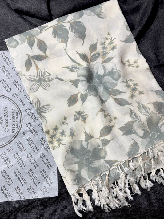 Printed Wool Pashmina Shawl | Soft and Fine Shawl Very Lightweight