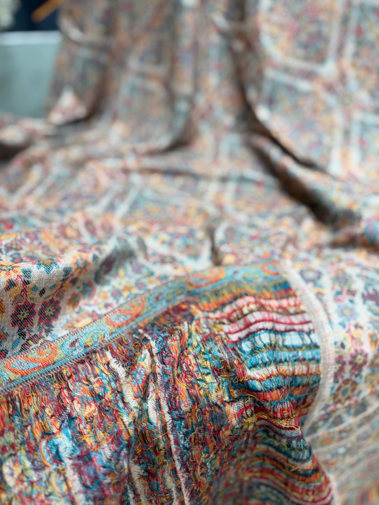 Kani Toosh Shawl Weaved Jamawar Shawl Made in Kashmir Full Size Shawl Perfect Gift