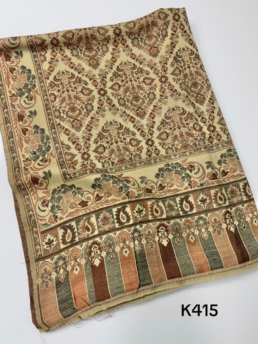 Pashmina Wool Kani Shawl in Full Size Multi Color | K415