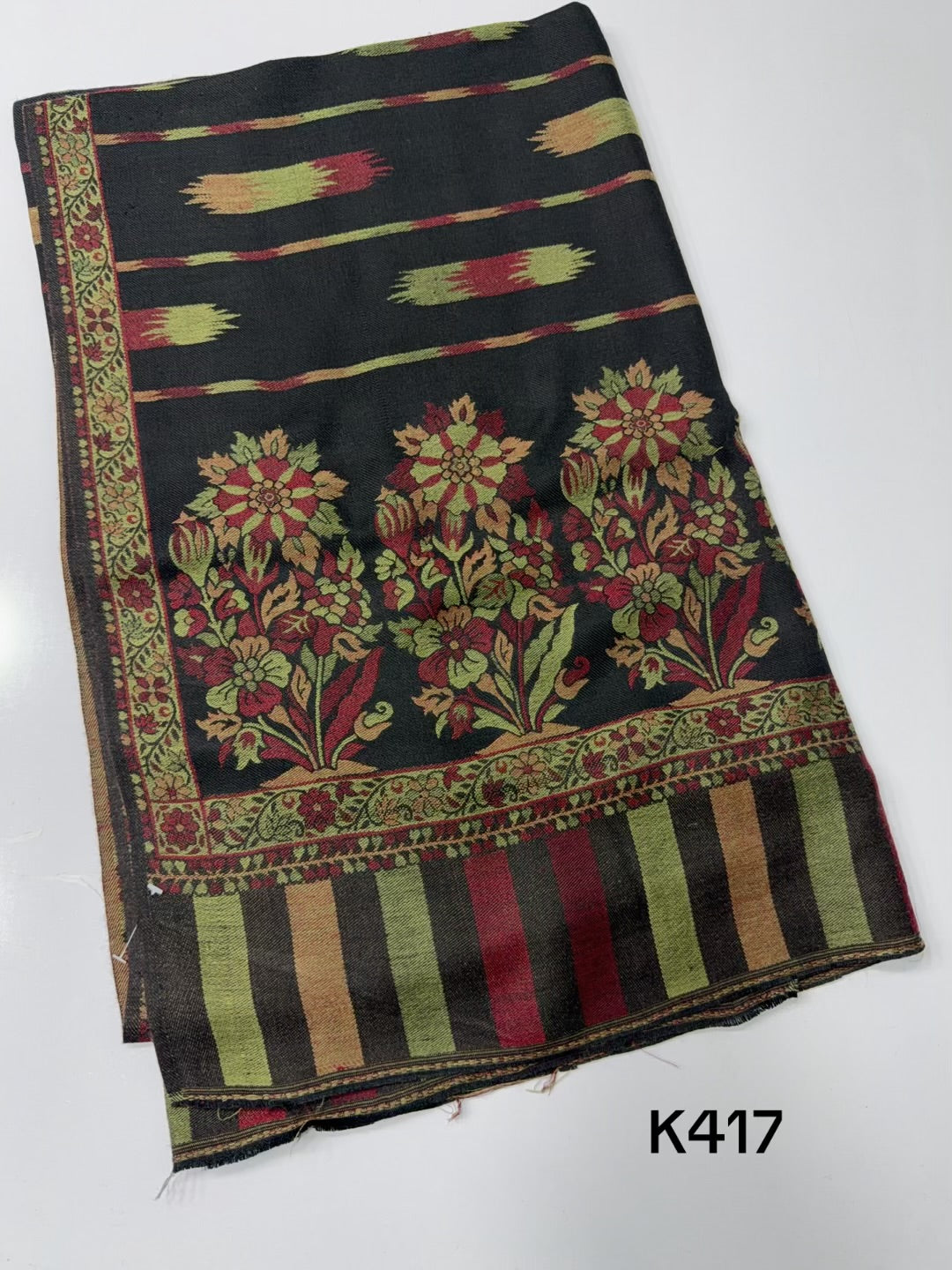 Pashmina Wool Kani Shawl in Full Size Multi Color | K417
