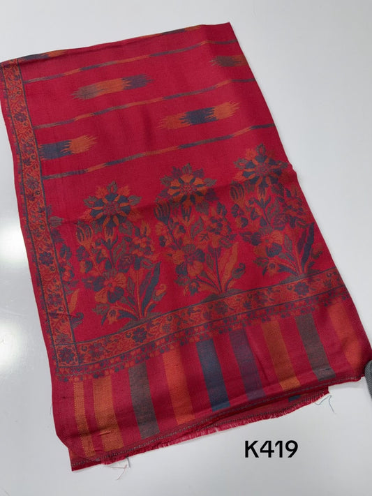 Pashmina Wool Kani Shawl in Full Size Multi Color | K419