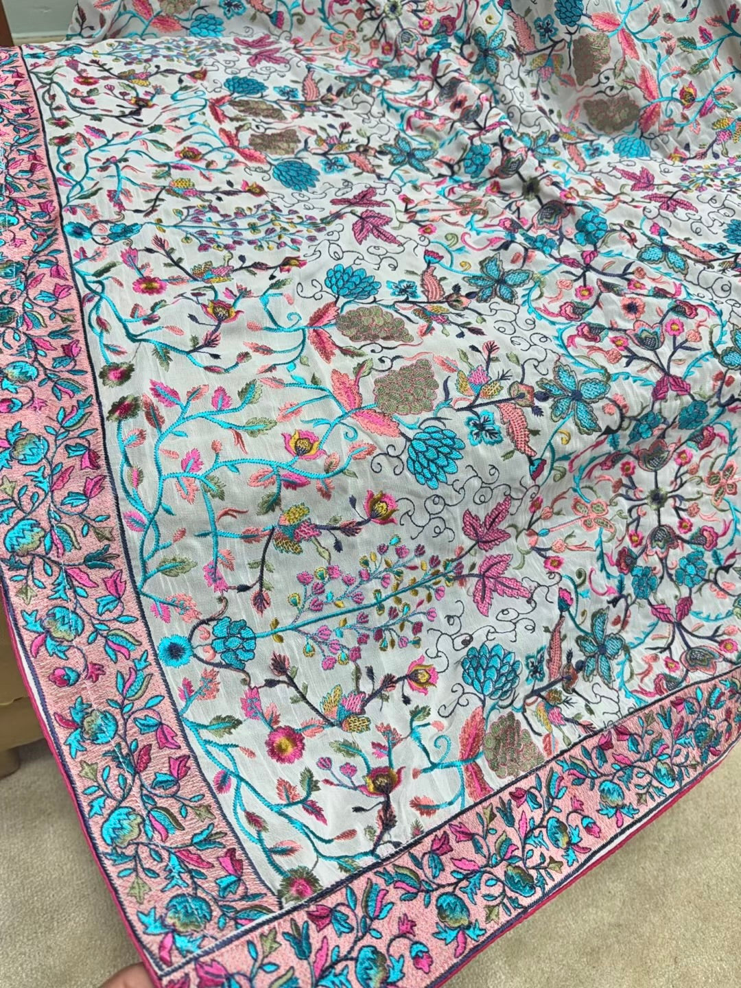 3 Piece Lawn Kani Suit With Same Lawn Dupatta | Pink
