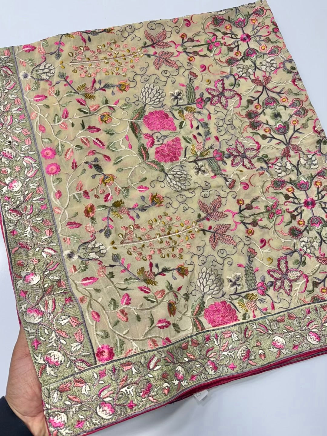 3 Piece Lawn Kani Suit With Same Lawn Dupatta | Pink
