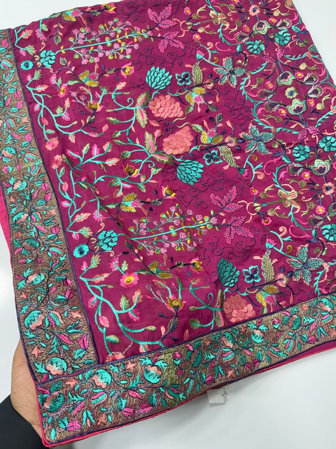 3 Piece Lawn Kani Suit With Same Lawn Dupatta | Pink