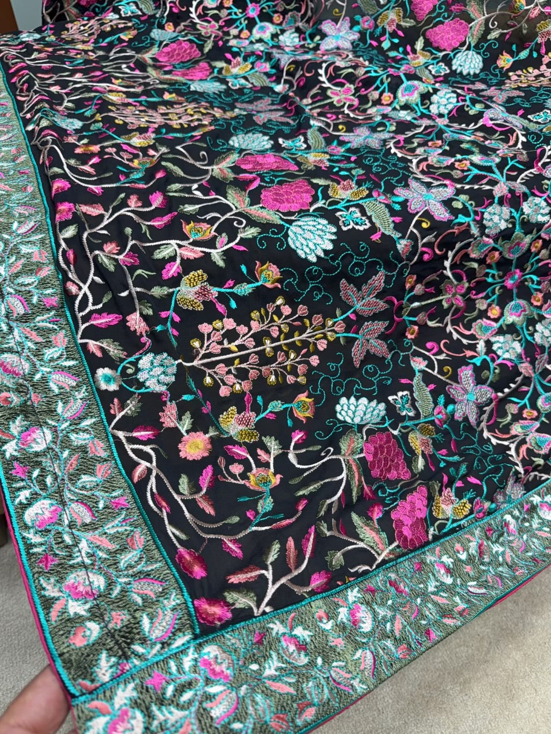 3 Piece Lawn Kani Suit With Same Lawn Dupatta | Pink