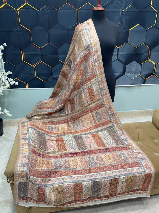 Luxury Kani Silk Shawl, Wedding Wrap Perfect Gift Made in Kashmir
