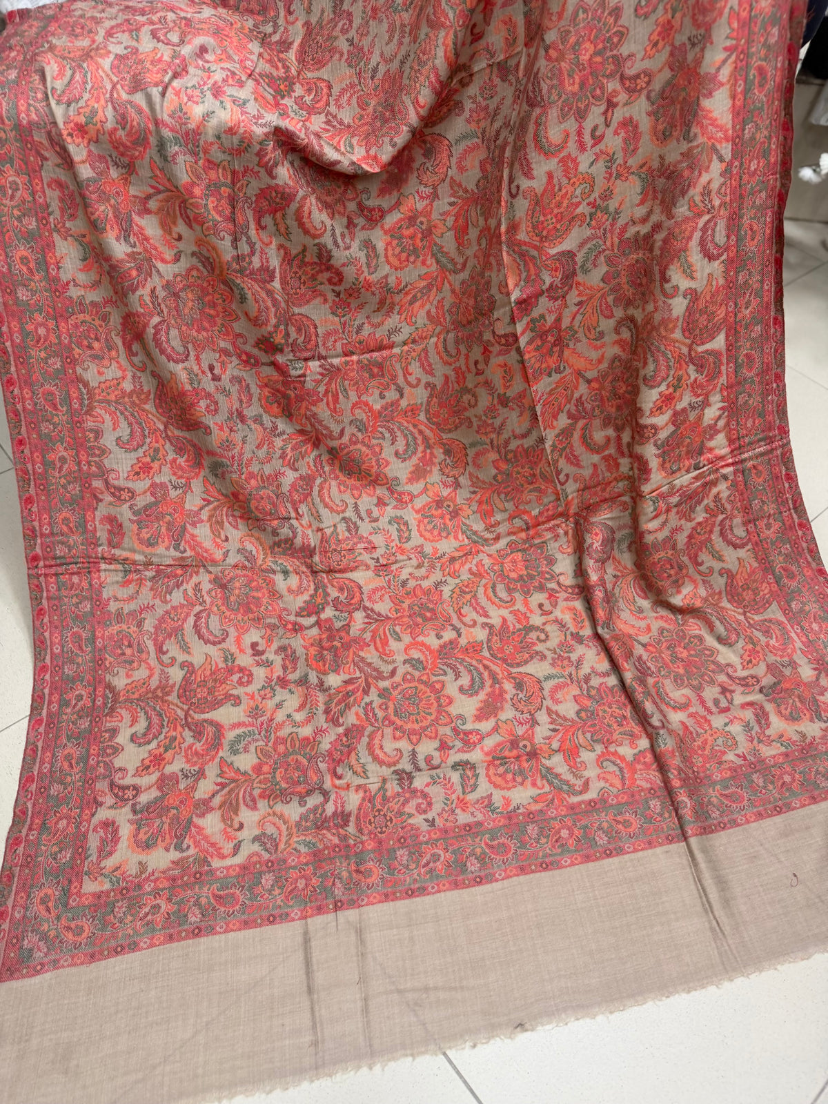 Kani Toosh Shawl Weaved Jamawar Shawl Made in Kashmir Full Size Shawl Perfect Gift