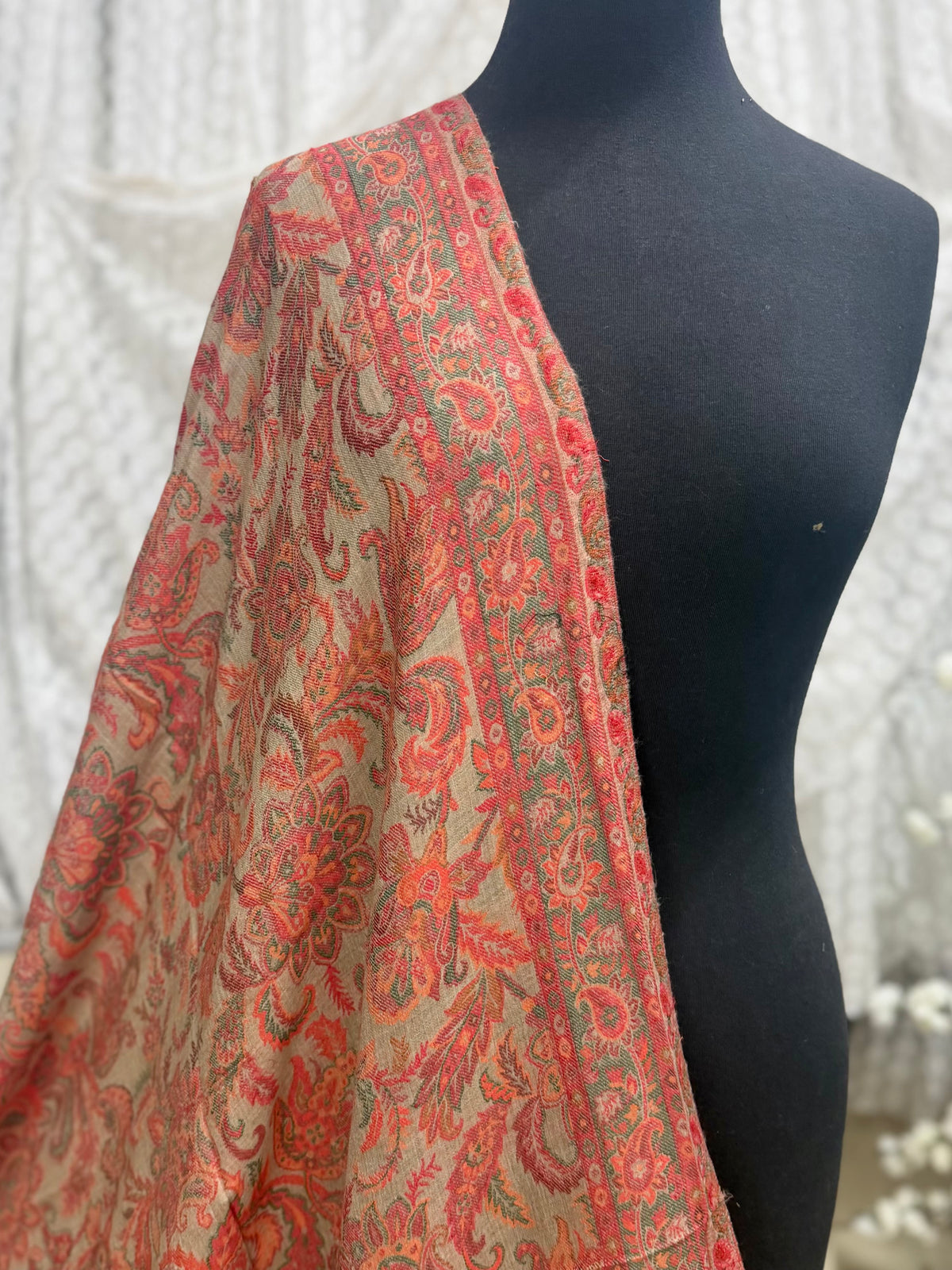 Kani Toosh Shawl Weaved Jamawar Shawl Made in Kashmir Full Size Shawl Perfect Gift