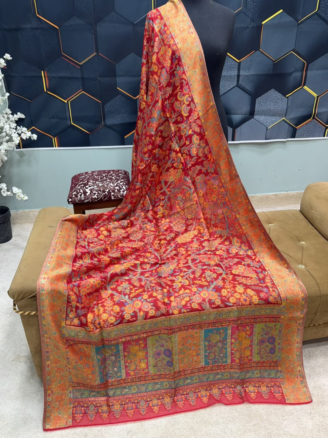 3 Piece Pure Lawn Suit Fancy Dupatta