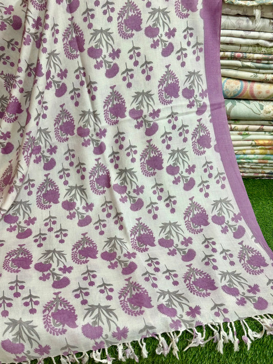Printed Wool Pashmina Shawl | Soft and Fine Shawl Very Lightweight