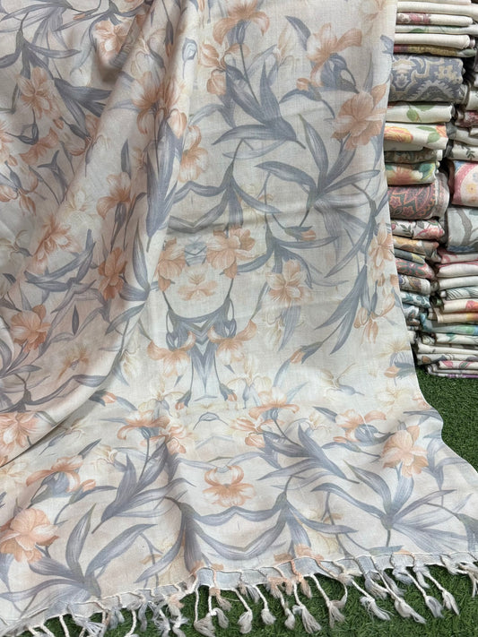 Printed Wool Pashmina Shawl | Soft and Fine Shawl Very Lightweight