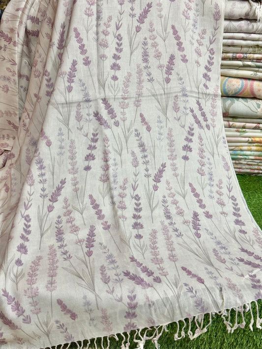 Printed Wool Pashmina Shawl | Soft and Fine Shawl Very Lightweight