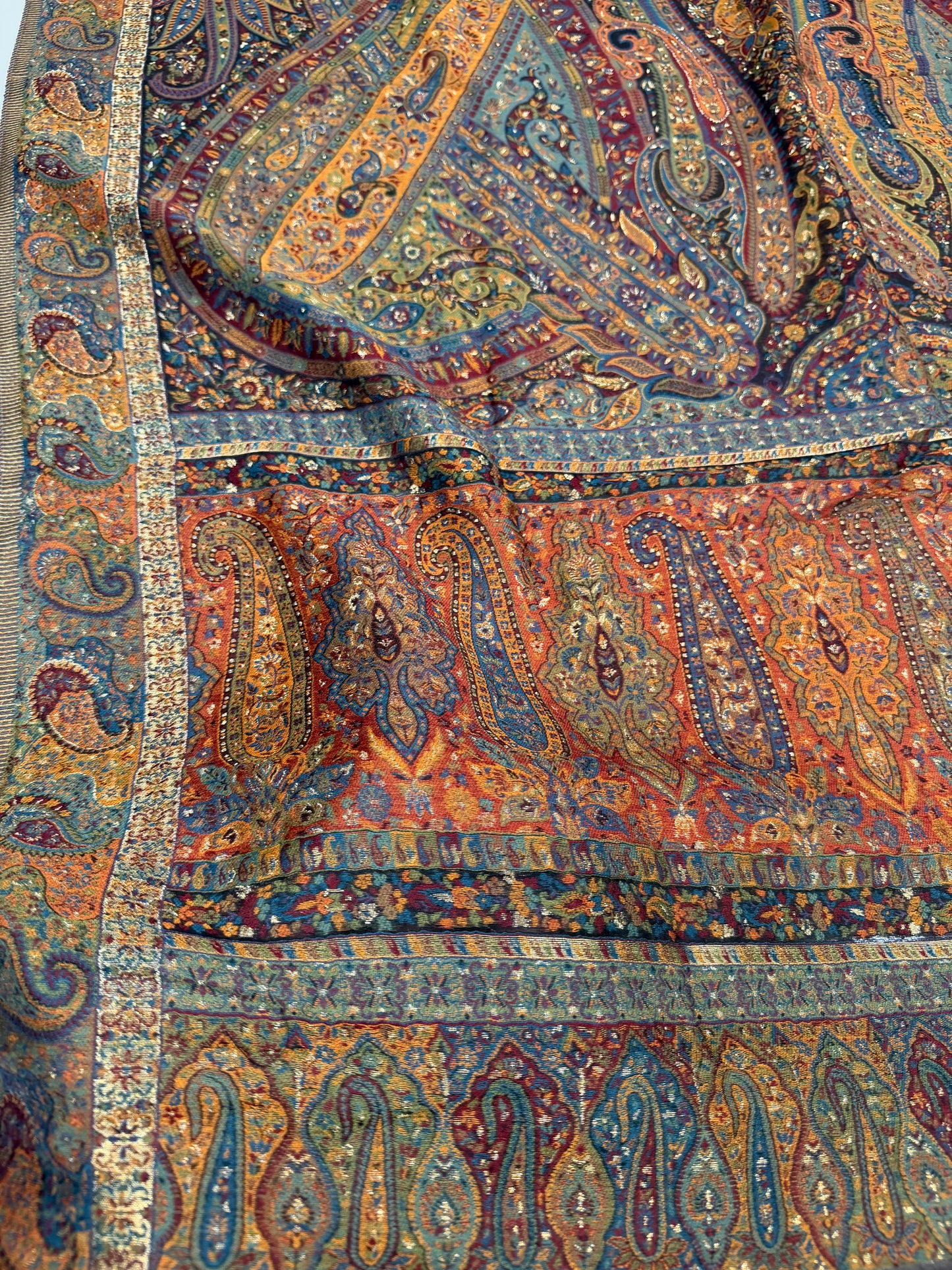 Luxury Kani Silk Shawl, Wedding Wrap Perfect Gift Made in Kashmir