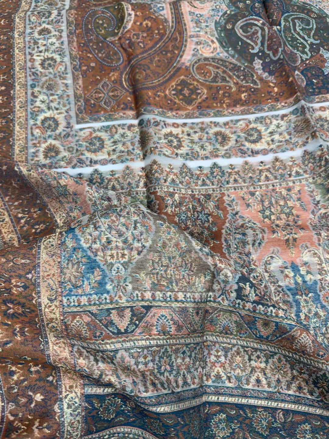 Luxury Kani Silk Shawl, Wedding Wrap Perfect Gift Made in Kashmir