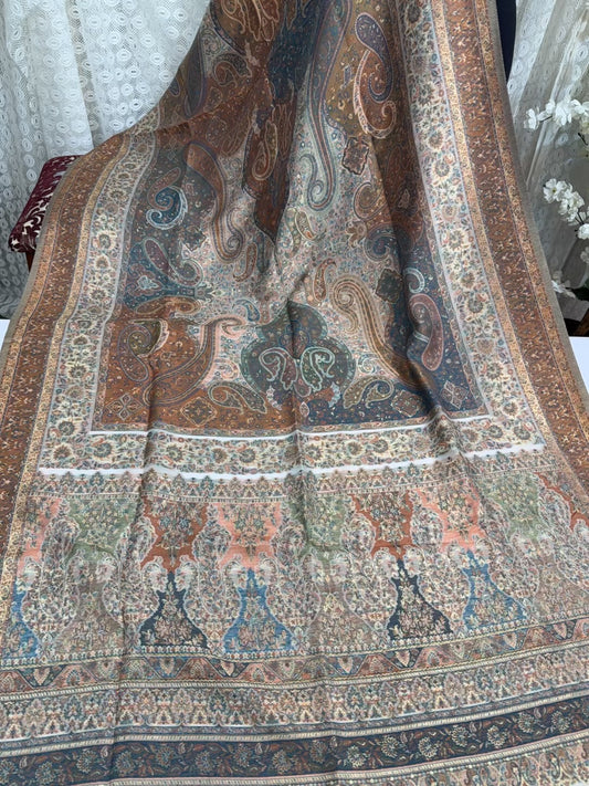 Luxury Kani Silk Shawl, Wedding Wrap Perfect Gift Made in Kashmir
