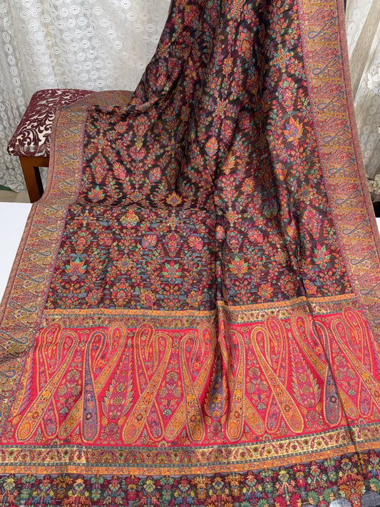 Luxury Kani Silk Shawl, Wedding Wrap Perfect Gift Made in Kashmir