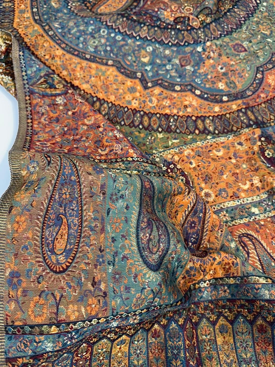 2 Piece Chiffon Mukesh Work Handmade Suit | Shirt Dupatta