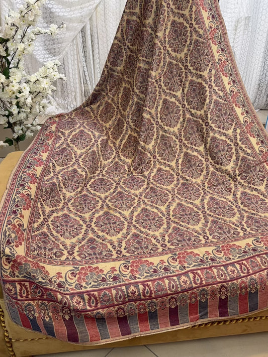 Pashmina Wool Kani Shawl in Full Size Multi Color | K132