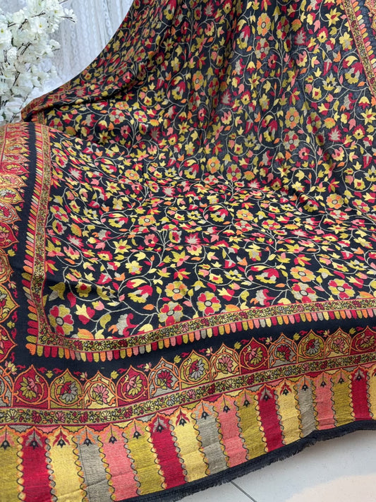 Pashmina Wool Kani Shawl in Full Size Multi Color | K304