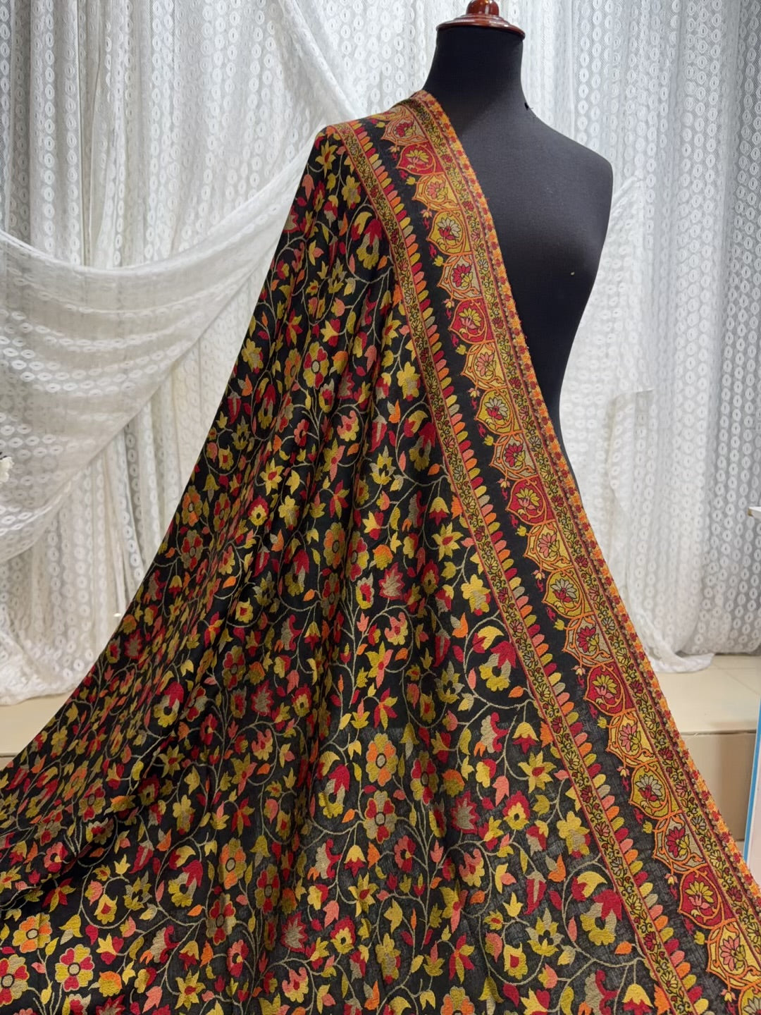 2 Piece Chikankari Lawn Suit Orange