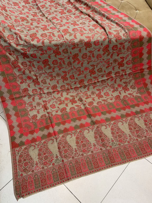 Pashmina Wool Kani Shawl in Full Size Multi Color | K307