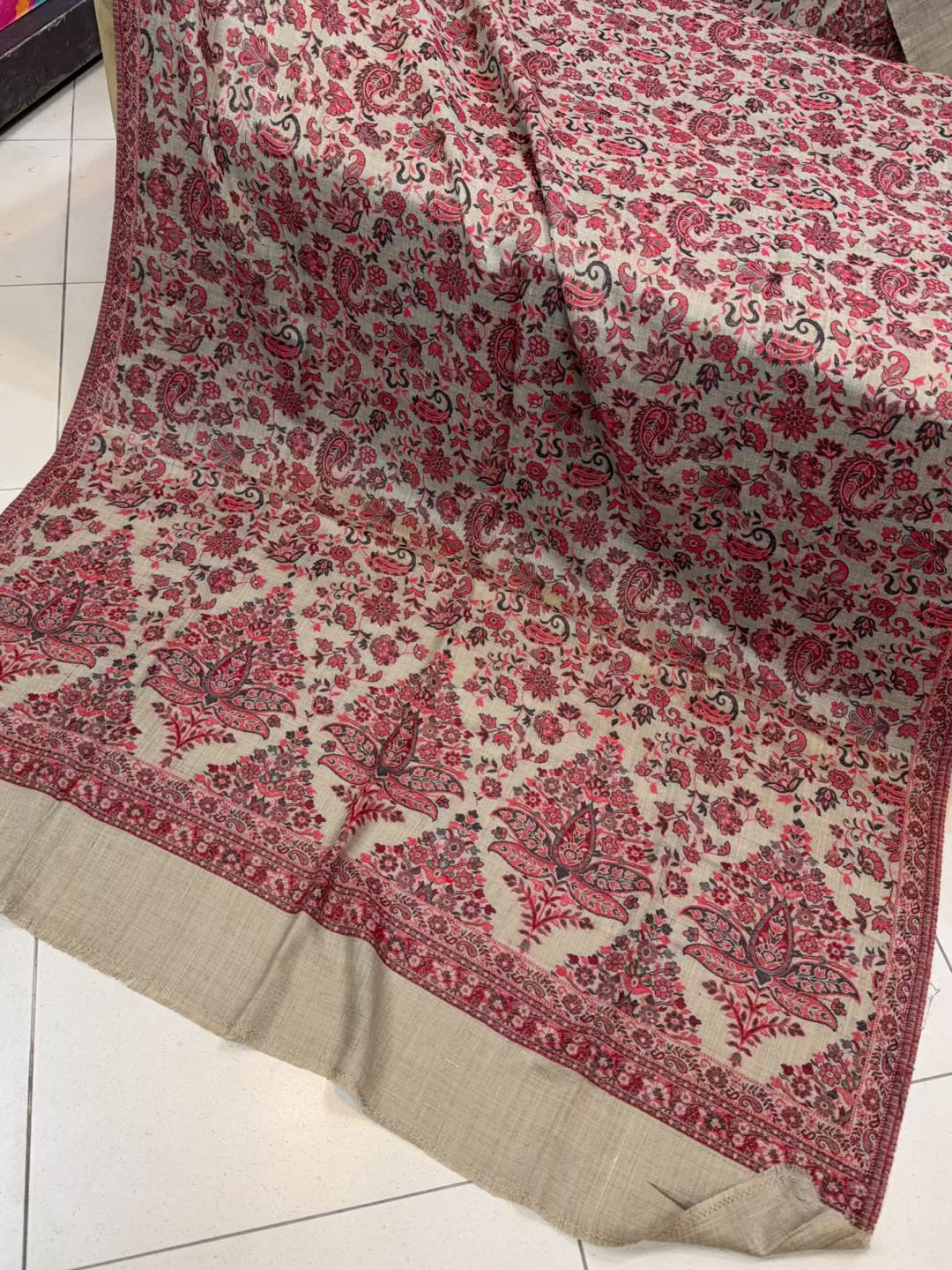 2 Piece Chikankari Lawn Suit Orange