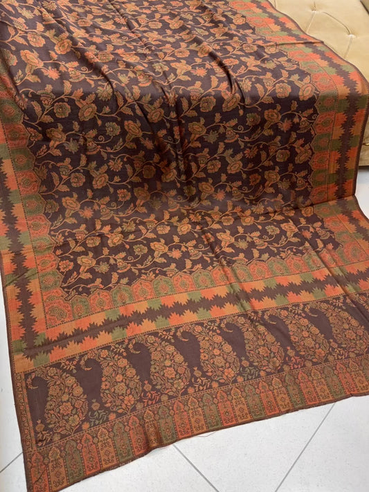 Pashmina Wool Kani Shawl in Full Size Multi Color | K321