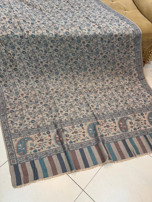 Pashmina Wool Kani Shawl in Full Size Multi Color | K323