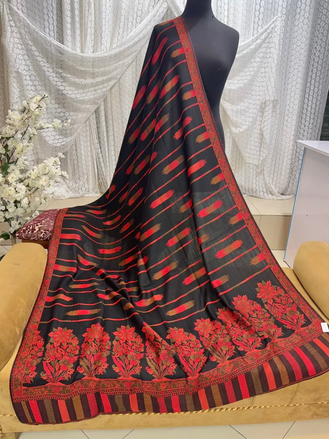 2 Piece Chikankari Lawn Suit Orange