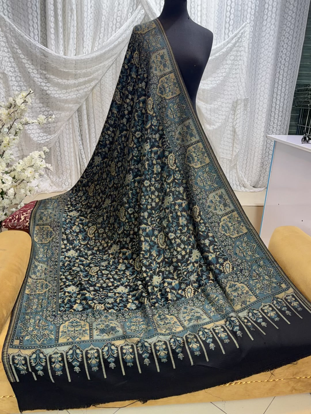2 Piece Chikankari Lawn Suit Orange