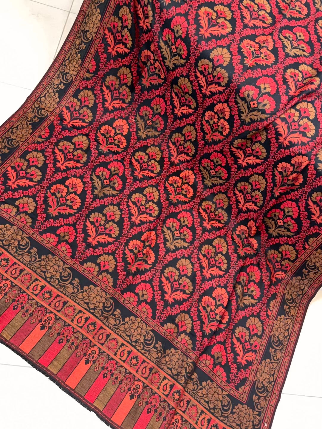2 Piece Chikankari Lawn Suit Orange