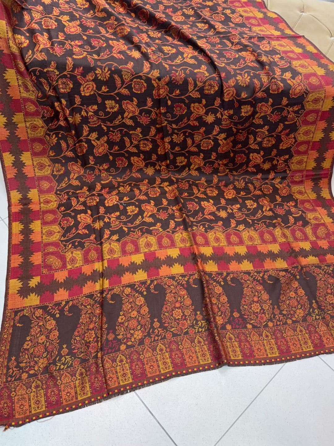 2 Piece Chikankari Lawn Suit Orange