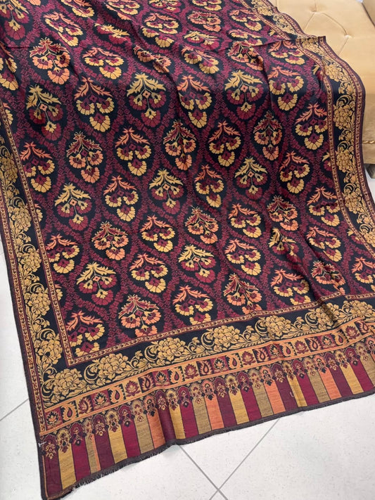 Pashmina Wool Kani Shawl in Full Size Multi Color | K408