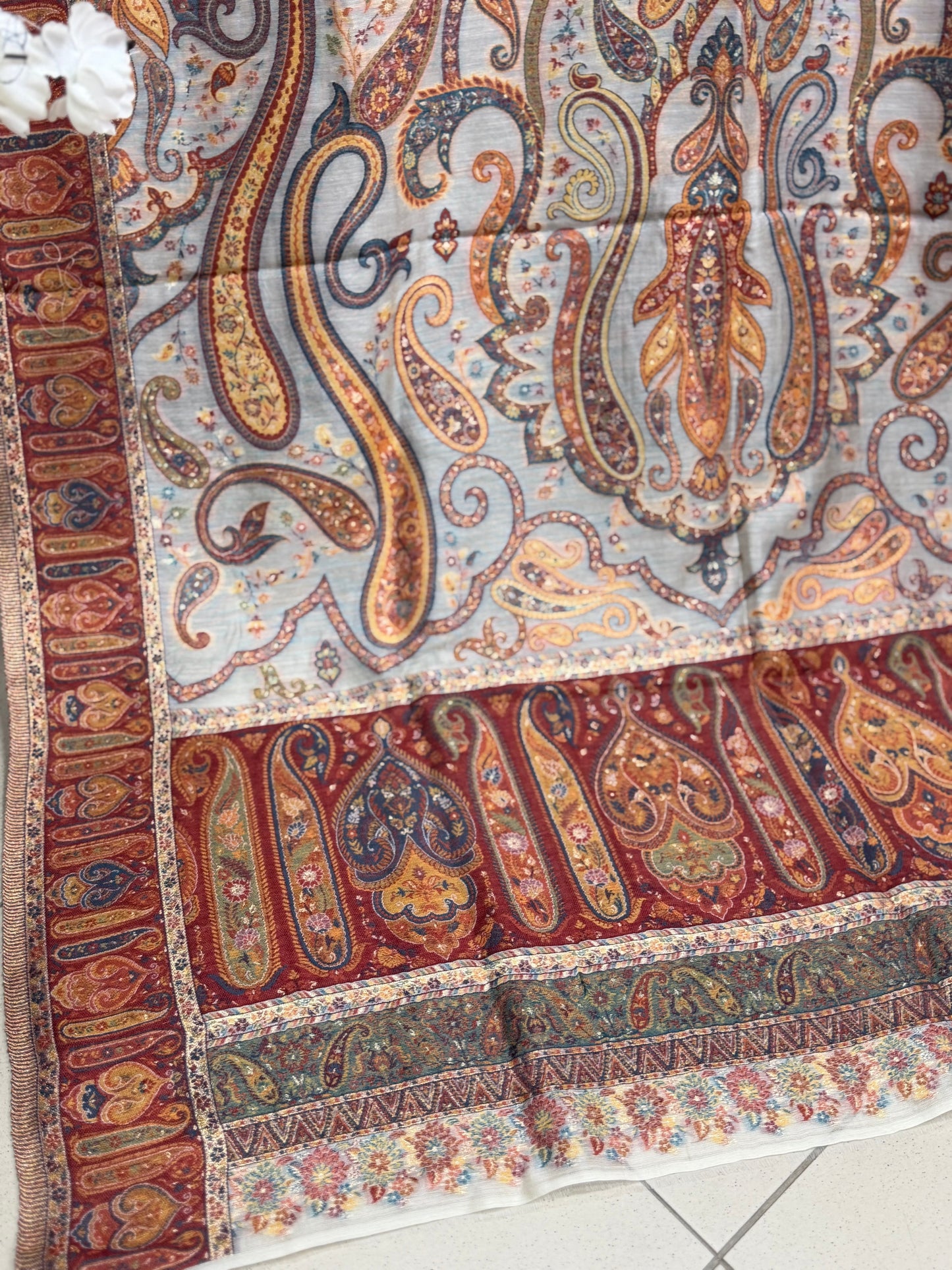 Luxury Kani Silk Shawl, Wedding Wrap Perfect Gift Made in Kashmir