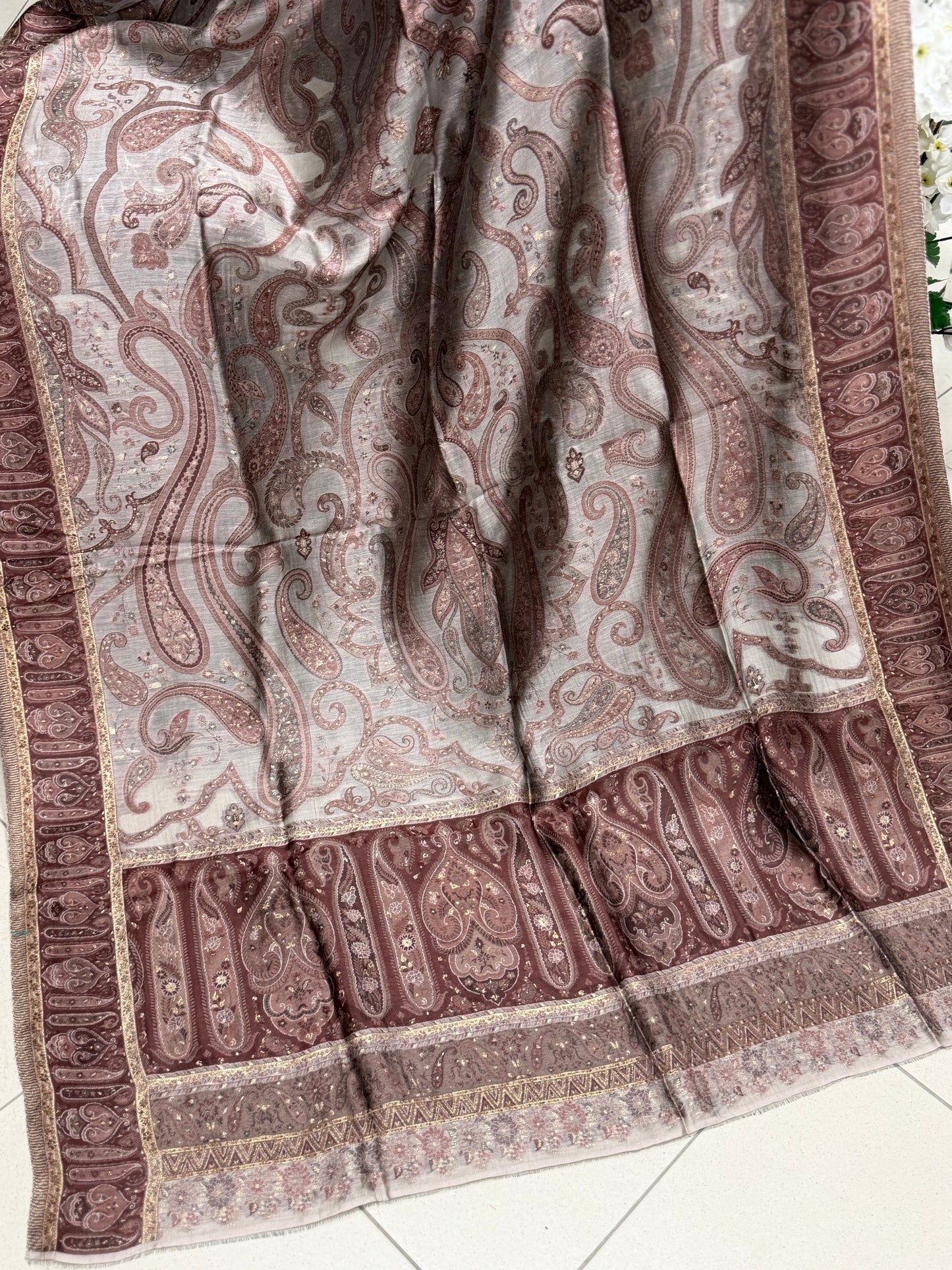 Luxury Kani Silk Shawl, Wedding Wrap Perfect Gift Made in Kashmir