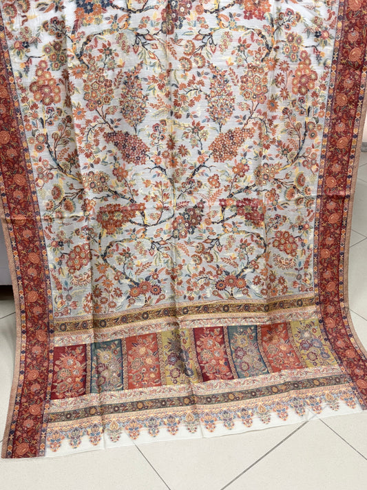 Luxury Kani Silk Shawl, Wedding Wrap Perfect Gift Made in Kashmir