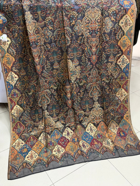 Luxury Kani Silk Shawl, Wedding Wrap Perfect Gift Made in Kashmir