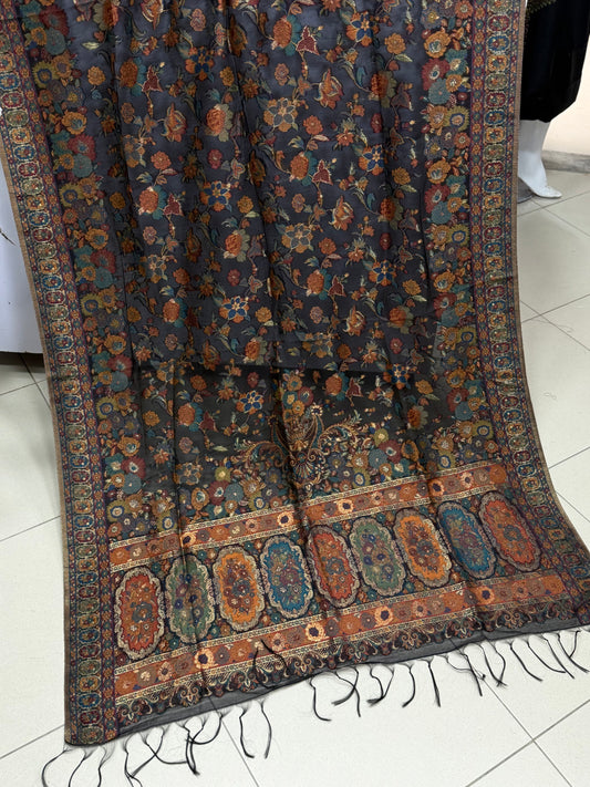 Luxury Kani Silk Shawl, Wedding Wrap Perfect Gift Made in Kashmir