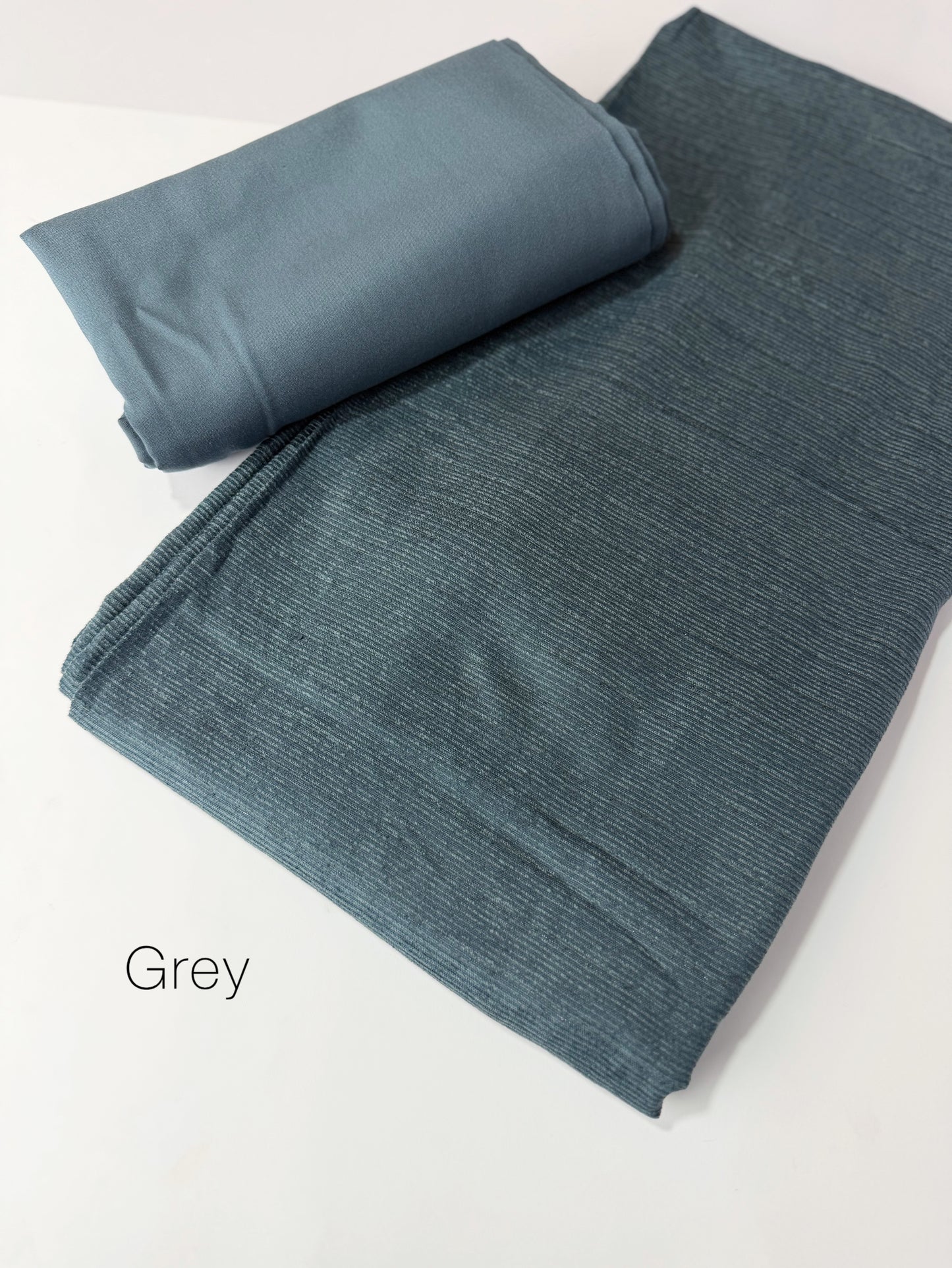 Marina Khaddi Made Velvet Lining Suit | 2 Piece 5 Meters Suit Perfect Gift | Grey