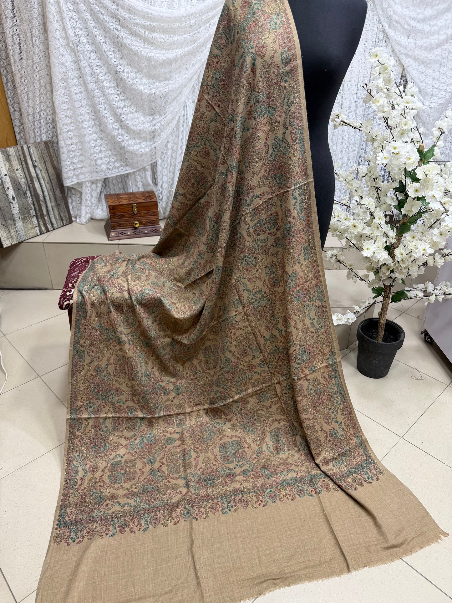 2 Piece Chikankari Lawn Suit Blue