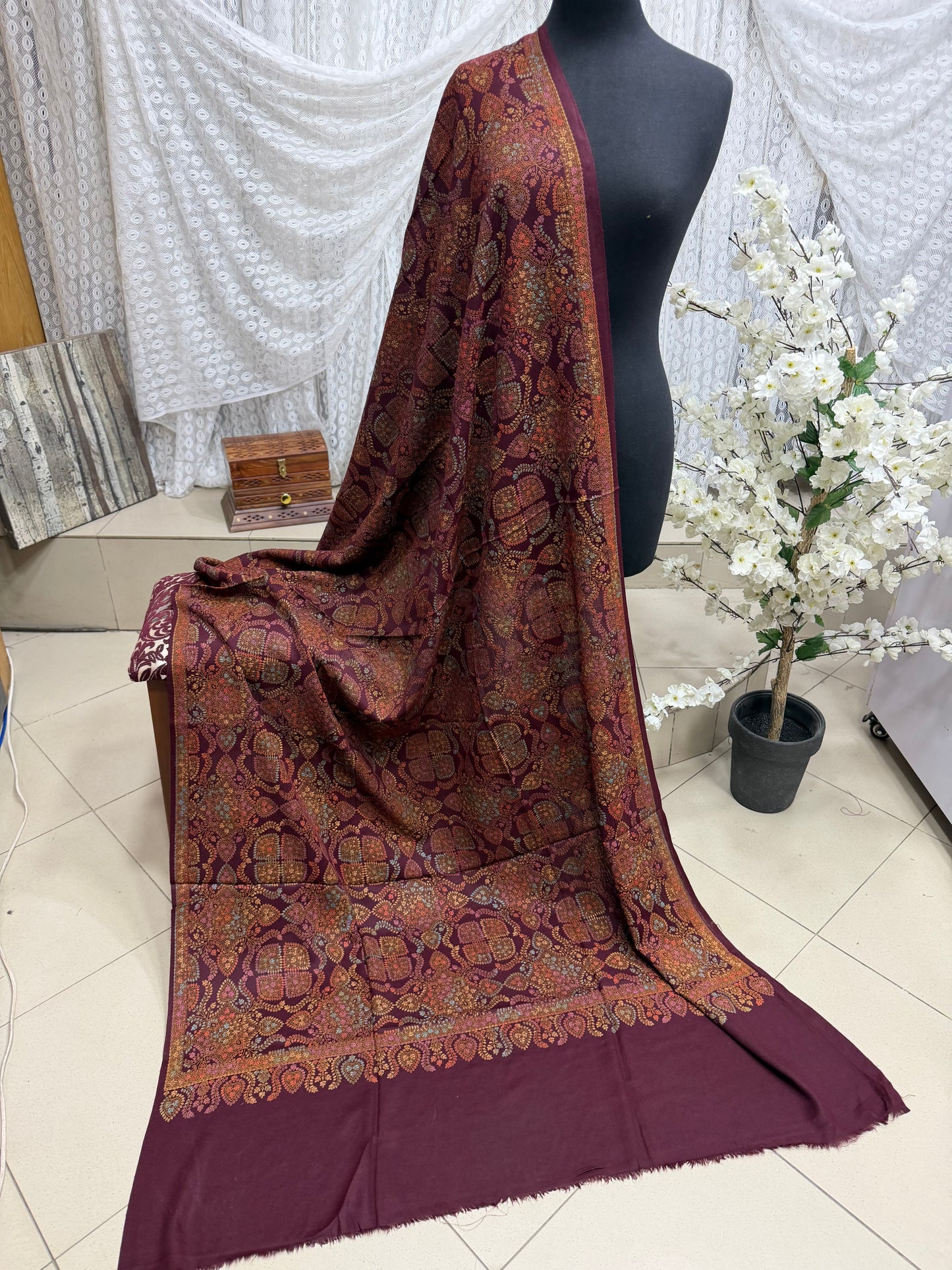 2 Piece Chikankari Lawn Suit Blue