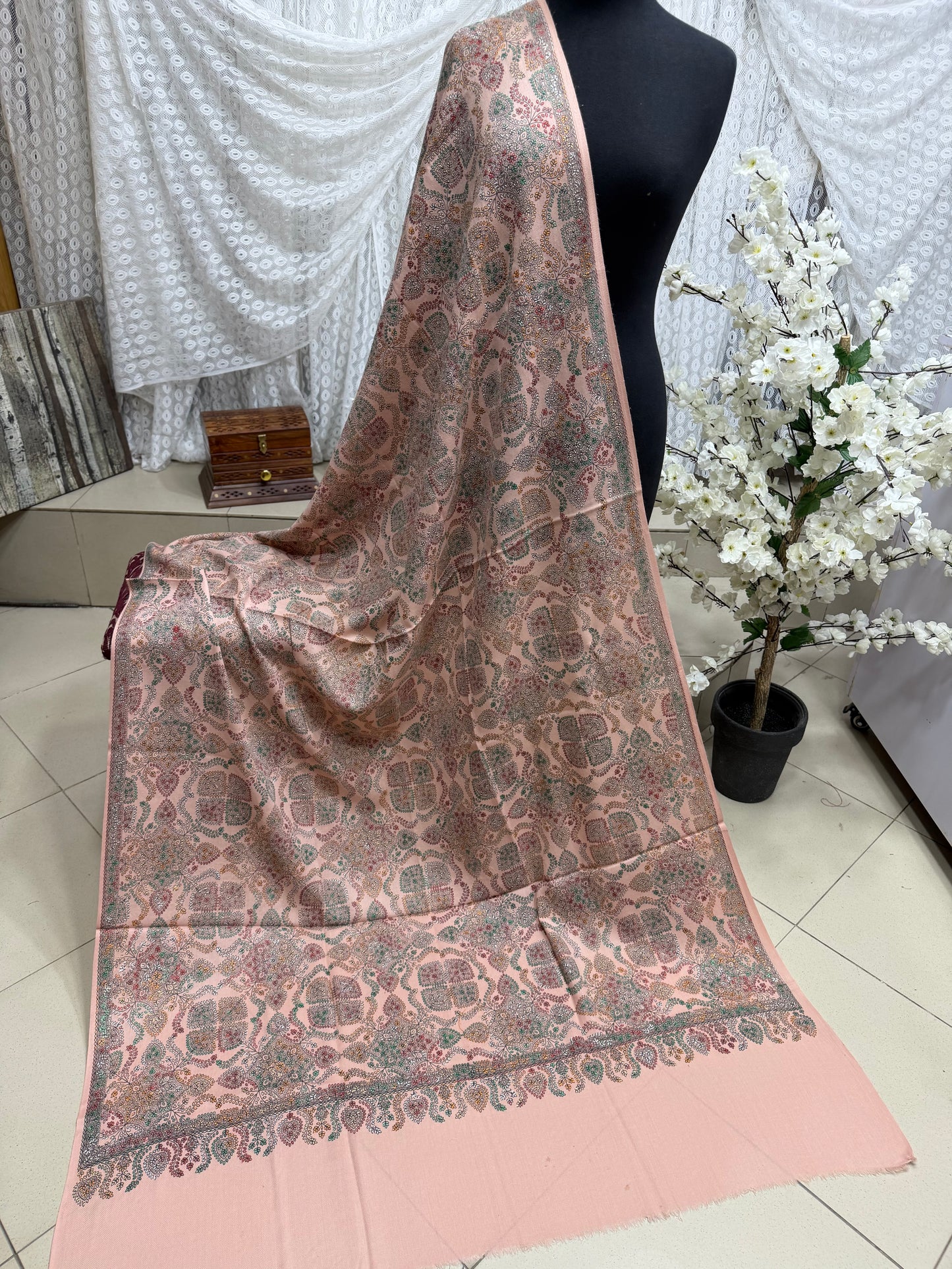 2 Piece Chikankari Lawn Suit Blue
